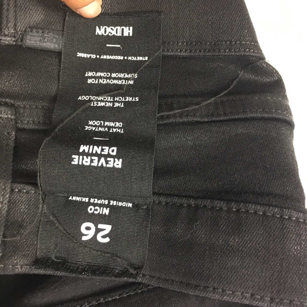 Hudson Nico Coated Denim Mid Rise Skinny Jean - Picture 6 of 8